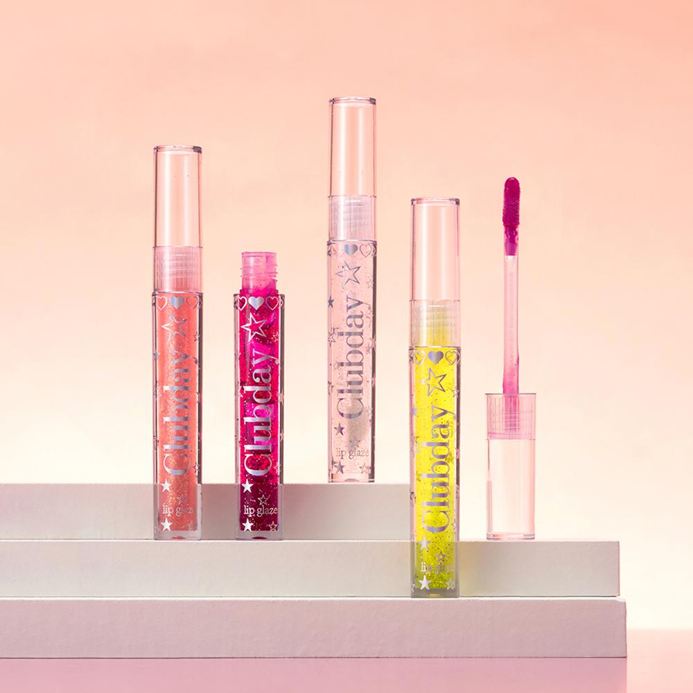 Clubday Moisturizing And Hydrating Mirror Lip Gloss, 6-piece Set, Moisturizing Transparent Water Gloss Suitable For A Variety Of Makeup Looks.