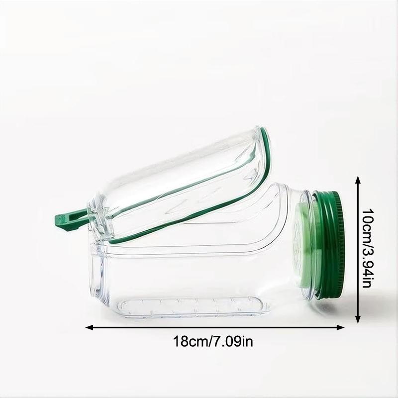 HUA Breakfast Fruit Storage Box Leakproof Interval Salad Box Crisper Container Salad Jars Salad Pod Reusable Plastic Keep Fresh