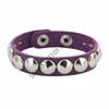 Fashion Punk Rivet Chain Bracelet Leather Hip Hop Rock Metal Bracelet Wristbands Unisex Leather Bracelet