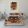 Tiger Art Decor Set - Home Display Soft Comfortable Duvet Cover Bedding Set Included 1*Duvet Cover & 2*Pillowcases gift