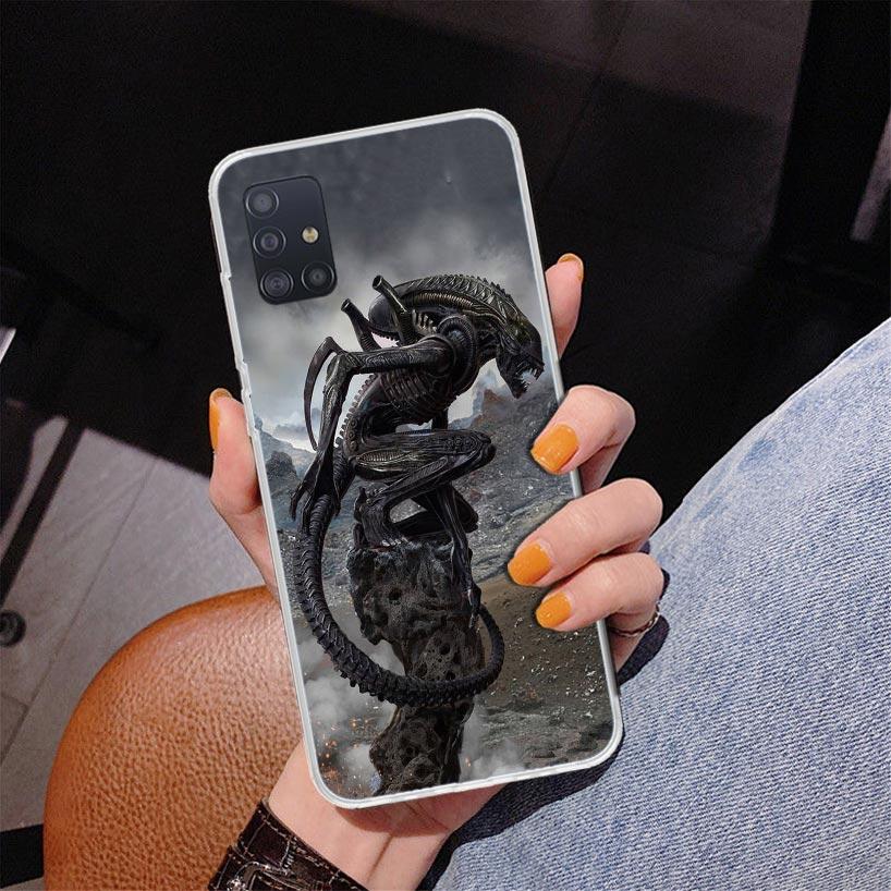 Alien Vs Predator Painted Phone Case For Samsung Galaxy A52 A32 A22 A12 A51 A31 A50S A30S A20S A10S Note 20 Ultra 10 Plus S10 A7
