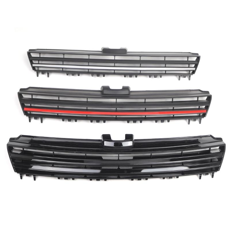 Automotive Exterior Replacement Front Main Center Radiator Grill For Golf Mk7 2013-2017 Pre Facelift 5G0853651 5G0853653