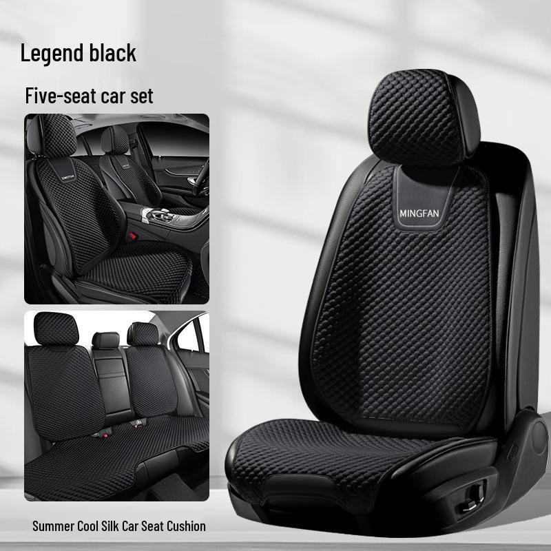Universal Four Seasons Car Seat Cushion - Breathable, Small Waist Design for Summer and Winter Comfort