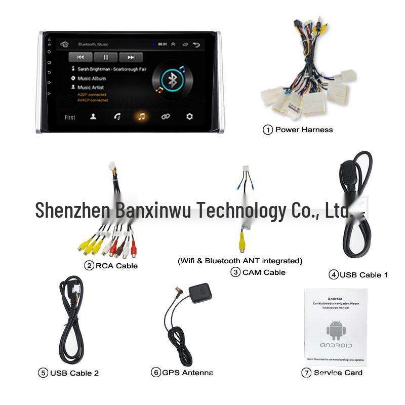 RAV4 All-in-One GPS Navigation: Android MP5, Bluetooth & WiFi Compatibility for 20 Models