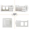 Desktop Storage No Assembly Desk Shelf with Pen Holder and Large Capacity Desk Desktop Book Desk Organizer for A4 A White ELECTRO-WEIDEWORLD Unit,