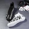 31-48 Men's Elastic Sock Mouth Football Boots Rubber Soft Sole Short Spikes Youth Boys Football Shoes