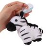 Cartoon Animal Horse Key Ring Horses Plush Donkey Small Doll School Bags Giraffe Pendant  Boy Girl