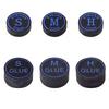 1PC 11/14MM Multi-Layer Pigskin Billiard Cue Tip Black Gemstone Snooker Nine-Ball Cue Tip Billiards Equipment