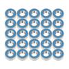 SEAFRONT Rubber Seal Ball Bearings, 25 PCS/Set MR115-2RS Blue Metal Rubber Seal Ball Bearings 5 x 11 x 4mm