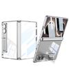 Magnetic Hinge Plating Clear Case for Samsung Galaxy Z Fold 8 Ultra Screen Glass Protective Stand Cover for Galaxy Z Fold7 Case