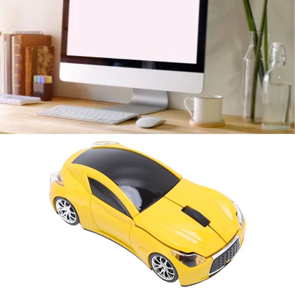 Sport Car Shaped Wireless Mouse Cool Ergonomic 1600DPI 2.4 GHz Optical Computer Gaming Mouse for PC Laptop