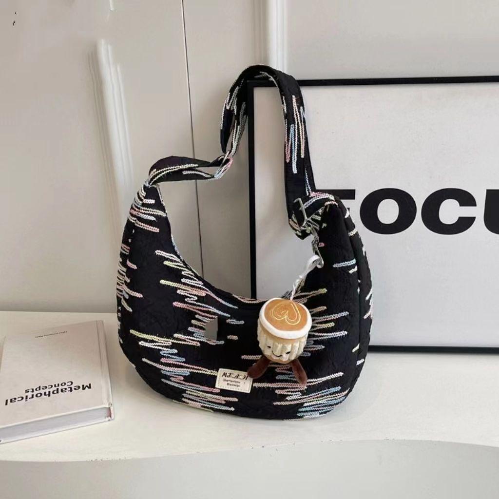 Trendy Ins-style Versatile Large-capacity Single-shoulder Dumpling-shaped Bags