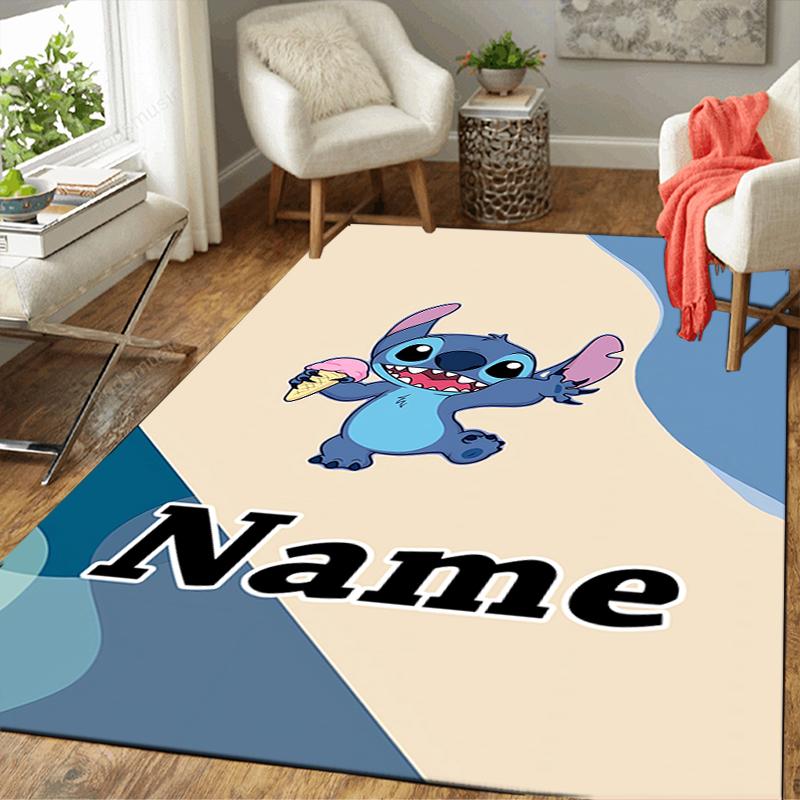 Custom 1Pc Stitch Flower Garden Rug Office Carpet Indoor Outdoor Entrance Doormat Nonslip Soft And Comfortable Living Room D916288