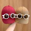 Removable Glasses Baby Spring and Summer New Short-brimmed Sun Protection Baseball Cap for Boys and Girls Trendy Sun Protection Casual Baseball Cap