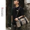 Men's Canvas Tote Travel Bag Large Capacity Luggage Shoulder Crossbody Bag Korean Sport Gym Fitness Duffels Short Trip Bags