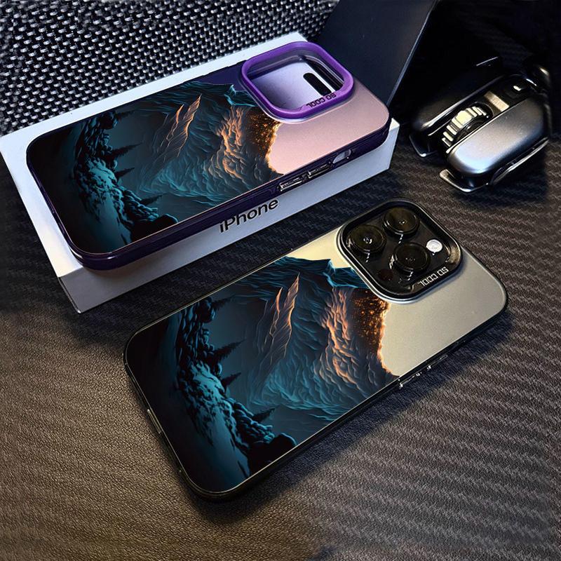 Design horské krajiny Pouzdro na telefon pro Samsung Galaxy A06 A16 A55 A35 A15 A56 A36 S25 S24 Ultra S23 FE S22 Plus Matný kryt