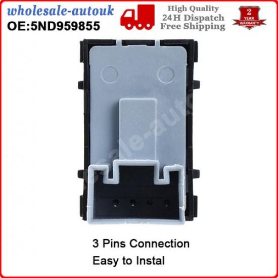 2PCS Electric Window Switch For VW Touran 10 To 15 Passenger and Rear 5ND959855