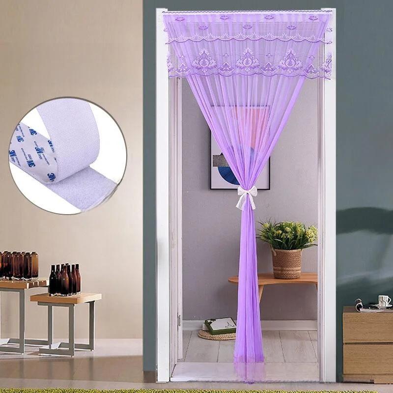 No-punch Anti-mosquito Door Mesh Curtain Summer Mosquito Proof Door Curtain Self-adhesive Mosquito Proof Net Bug Screen No Punching Door Curtain