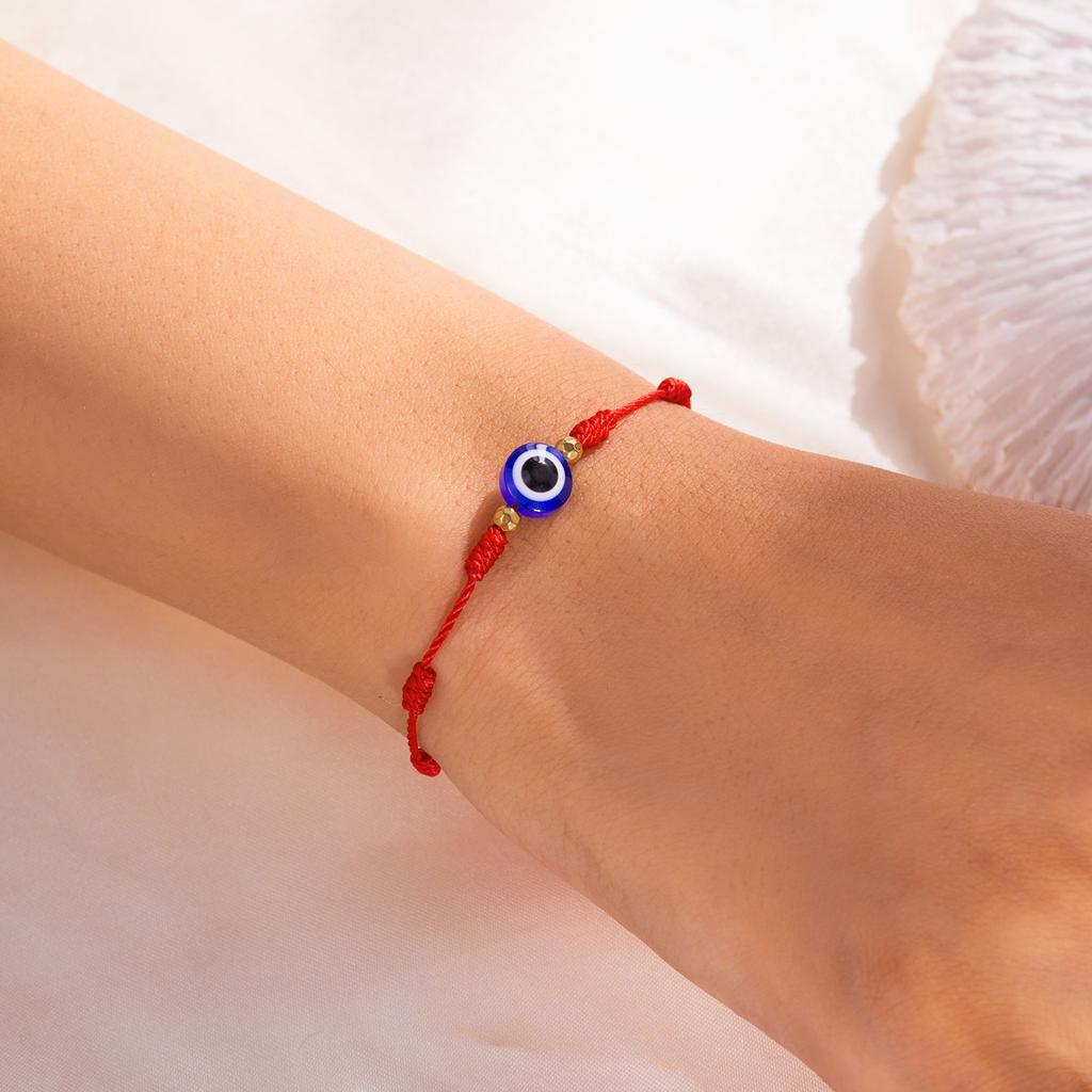 Nuovo Design 10 Stili Corda Rossa Portafortuna Occhio Blu Braccialetti per Donne Braccialetti Intrecciati Fatti a Mano per Coppie Amuleti Gioielli di Amicizia