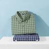 Men's Plus Size Breathable Plaid Short-Sleeve Shirt