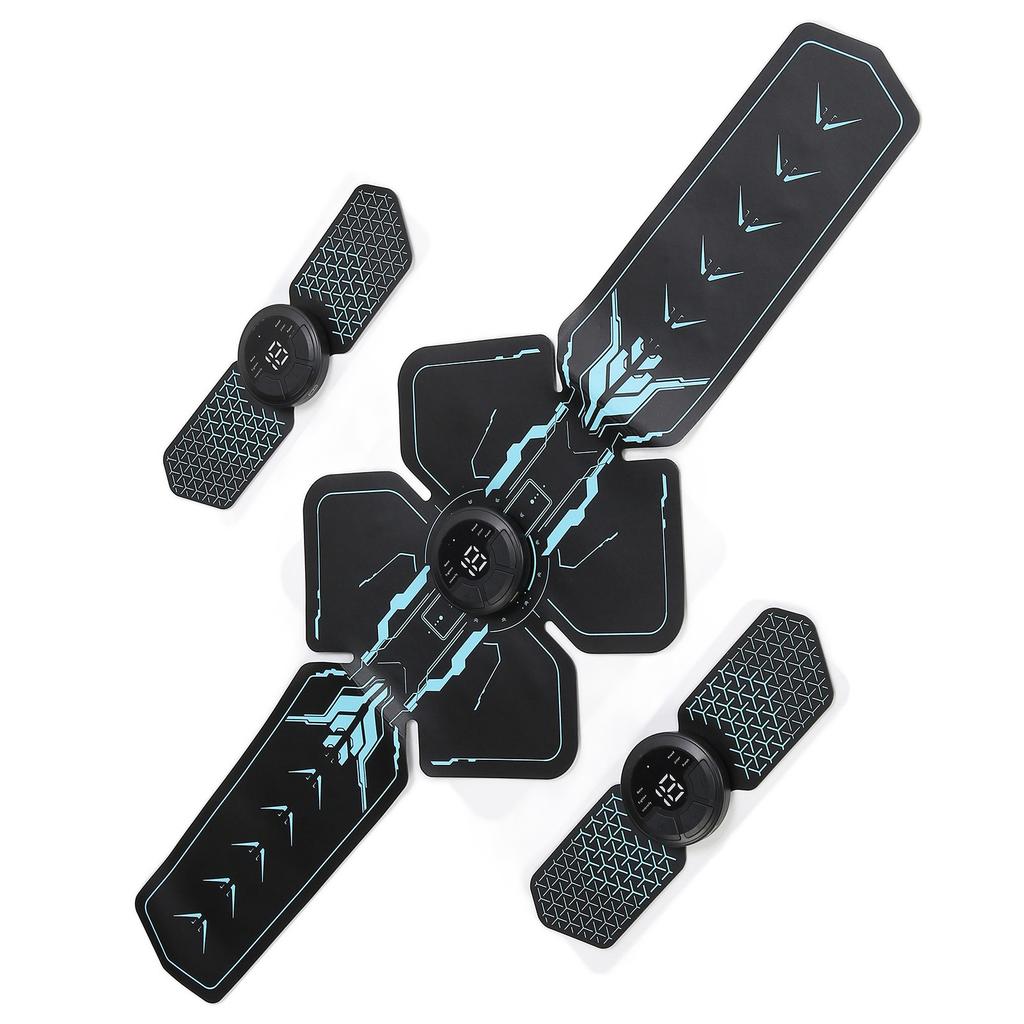 EMS Wireless Muscle Stimulator Unisex Abdominal Toner for Abdomen Back Thighs Calves Arm Forearms