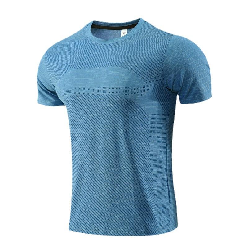 Men's 3D Three-dimensional Printing Fitness Running Training Short-sleeved Tight Elastic Sweat-wicking Quick-drying Clothes