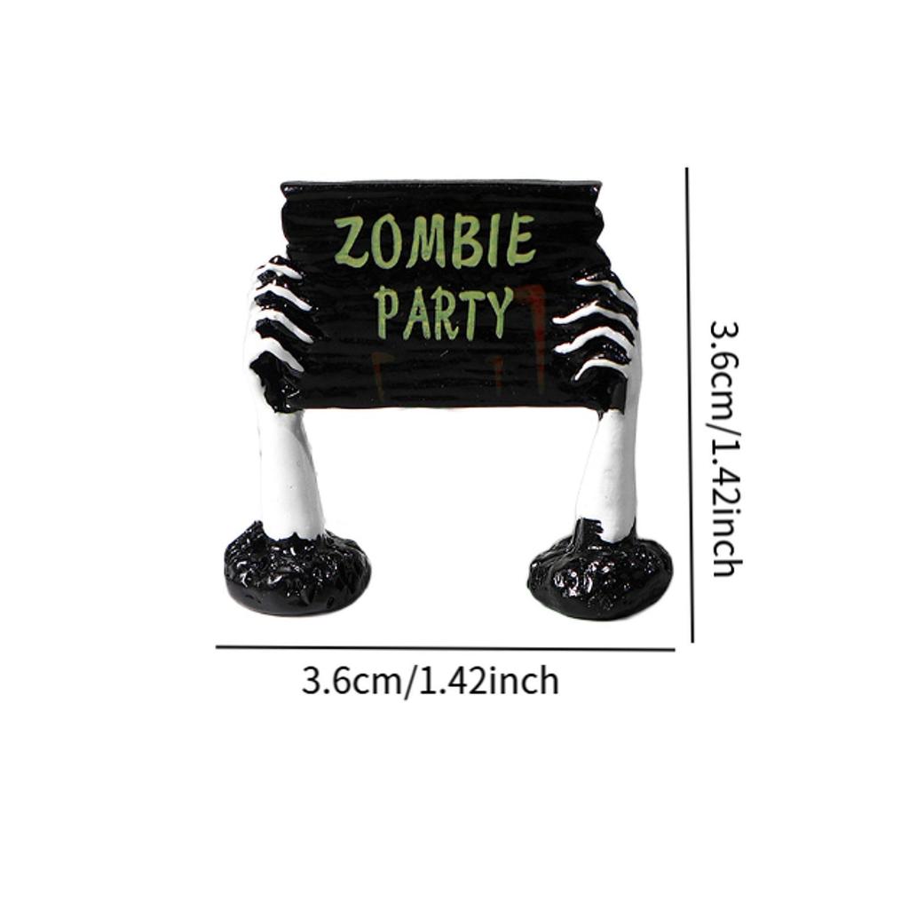 Halloween Figuren Sammlung zur Szenendekoration mit Mini-Statuen