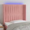 VidaXL LED Headboard Bedroom Furniture Single Bed Accessory Headboard Bed Frame Interior Pink 3124333