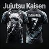 Jujutsu Kaisen 2026 Verano Nuevo N.º 10 N.º 7 Satoru Gojo Anime Especial Camiseta de Fútbol para Adultos Hombres Niños Impresión 3D Y2k