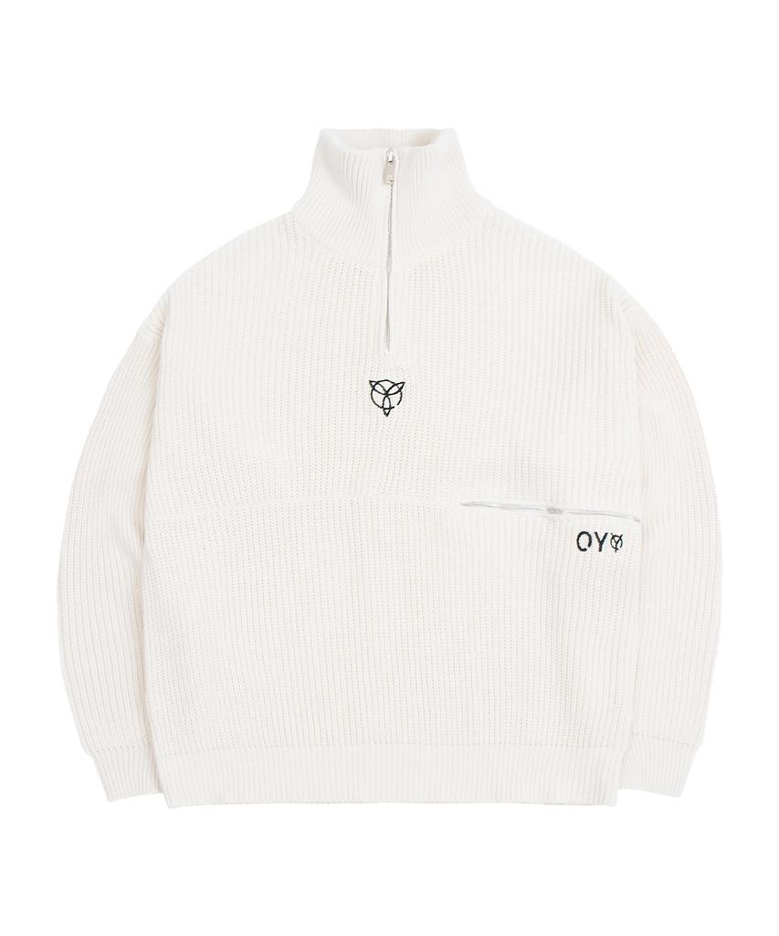 Opeunyadeu(Owai) Side Zipper Turtleneck Knit - Ivory