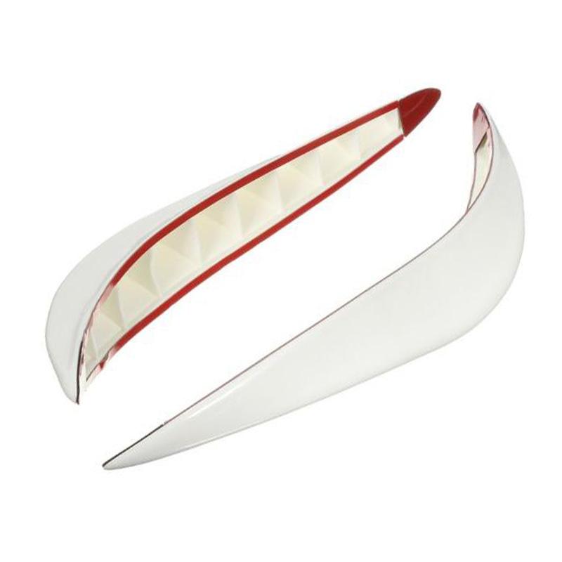 

2 шт., автомобильный Стайлинг, универсальный резиновый автомобильный бампер, угловая защитная наклейка, защитные наклейки, буферная накладка, формовочная защита от царапин pair white