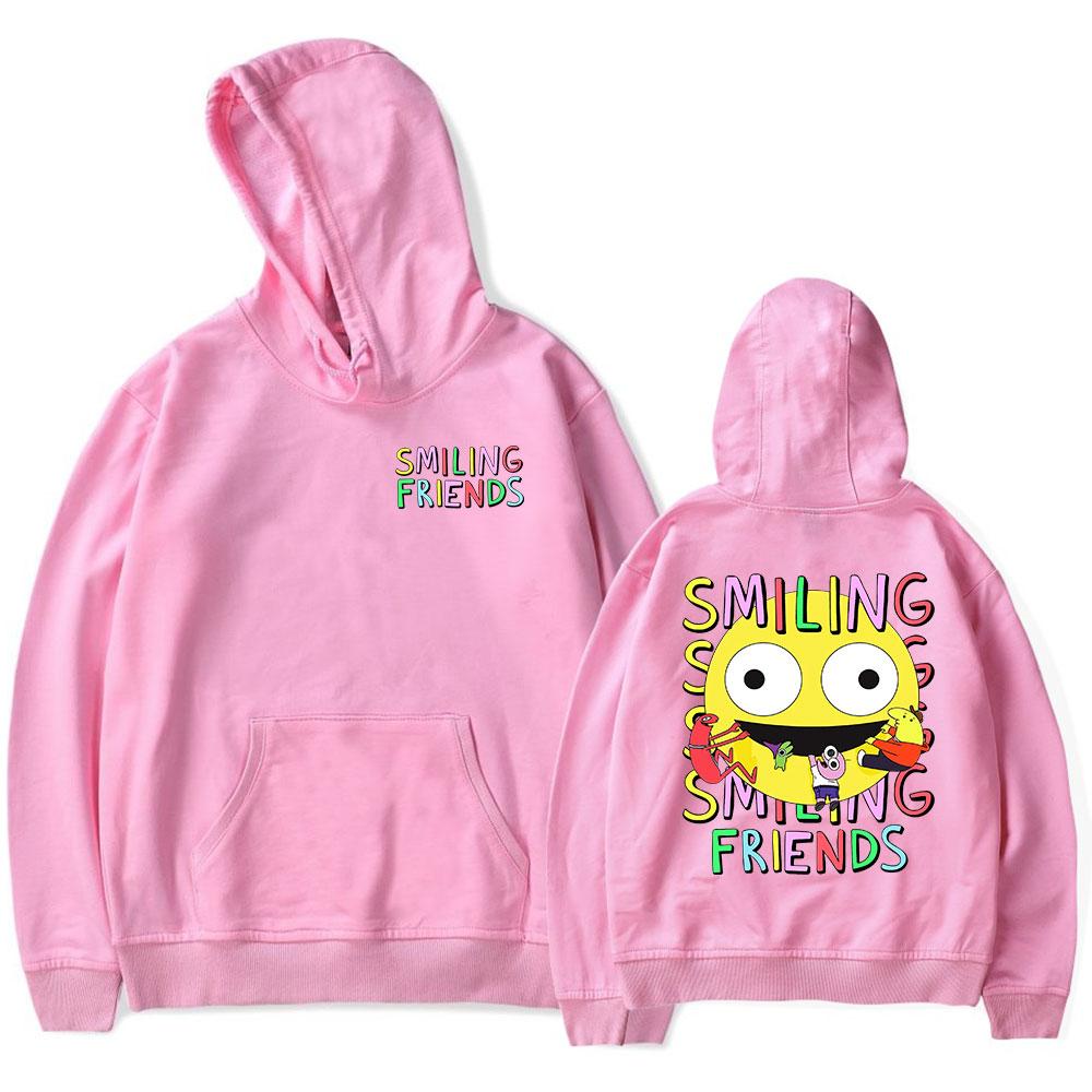 Smiling Friends Vintage Bluza z kapturem z lat 90. dla mężczyzn i kobiet Styl Harajuku Bluza Hip-hopowa Wiosna i Jesień