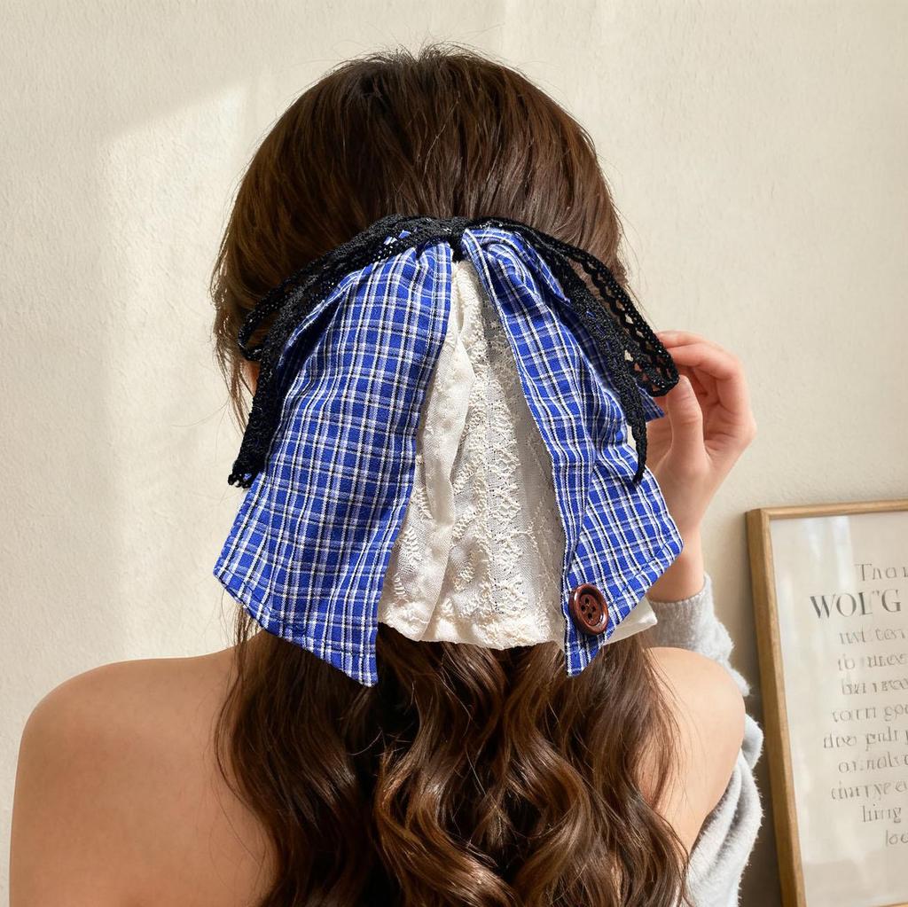 Polka Dot Bow Claw Clip: Elegant Women's Hair Accessory