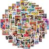 10/30/50pcs Small Size Mix Anime Jujutsu Kaisen Attack on Titan Aesthetic Poster Sticker Laptop Phone Decoration Sticker Kid Toy