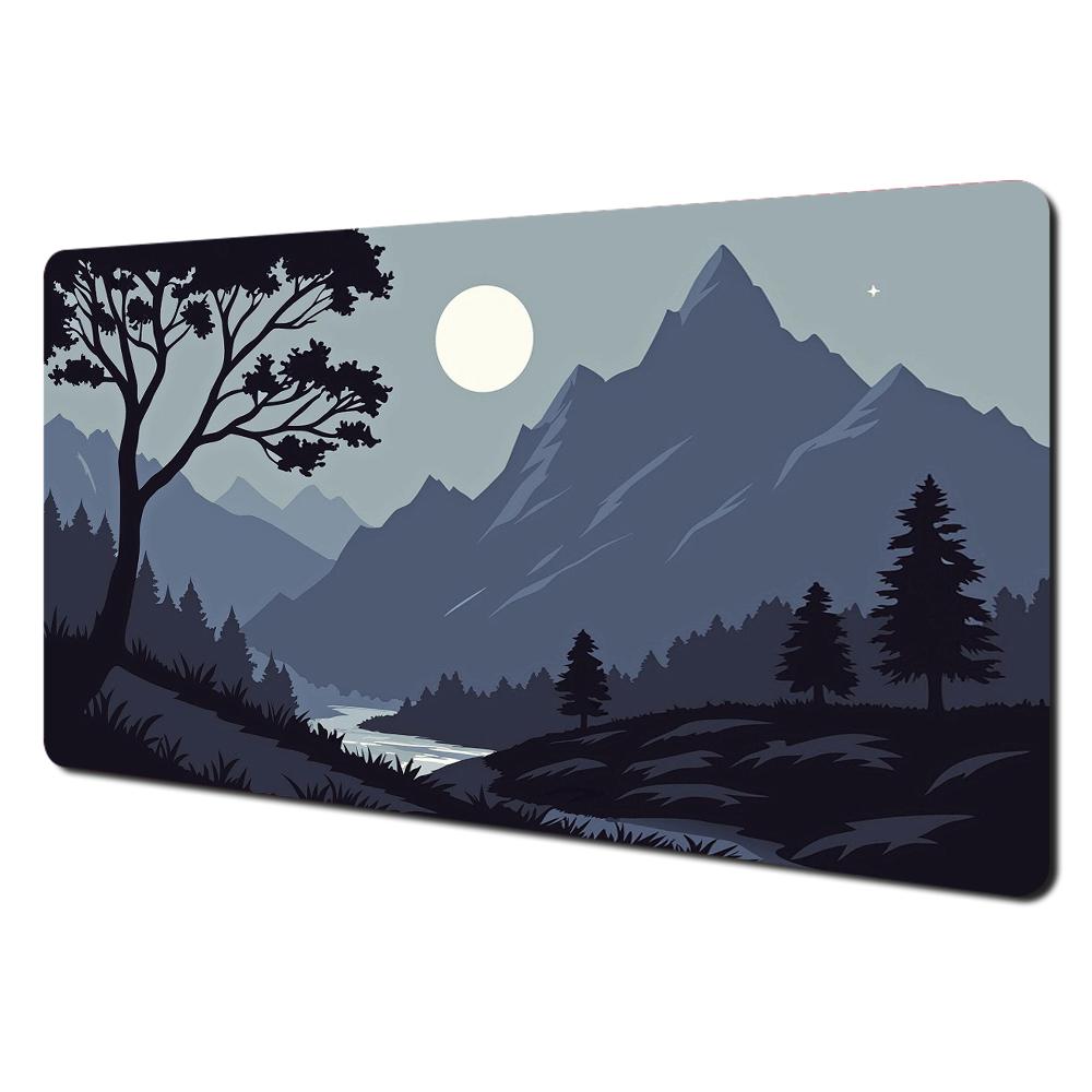 Full moon and night view theme Mouse Pad Desk Mat Stitched Edge NonSlip Durable pad for computer mouse Gaming pads tapis souris