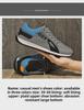 Pantofi sport la modă pentru bărbați în stil coreean cu talpă groasă - Pantofi de alergare casual la modă cu vârf jos