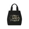 Quote Coastal Tote Bag Black
