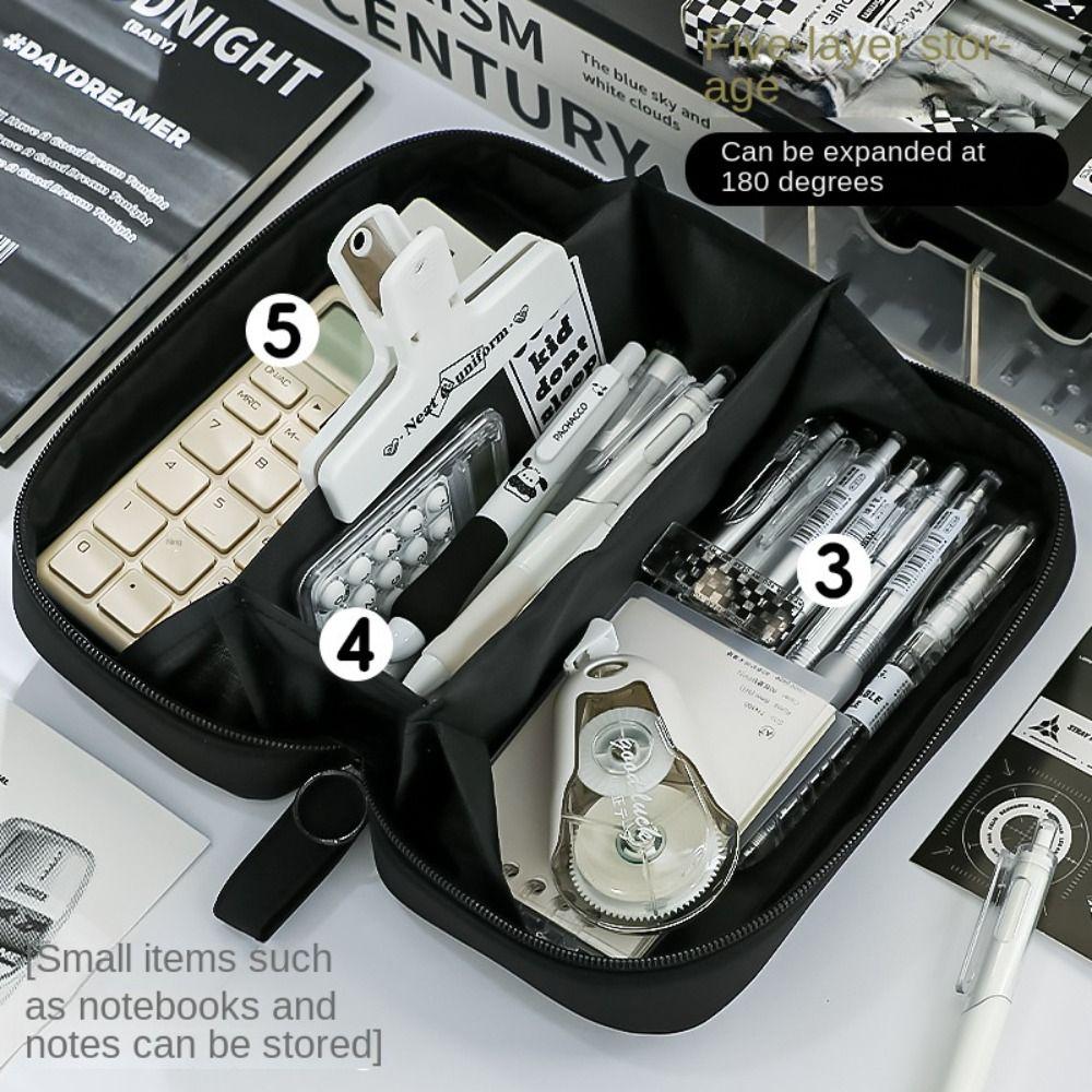 Transparent Pencil Cases Large-capacity Pen Pouch Boys and Girls Stationery Bag  Cosmetic Bags