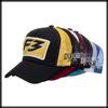 Mesh Cap with English CA681 [White Fang] Letters, Hat, Sports, Running, Outdoor, Women, Men, (Gray White)