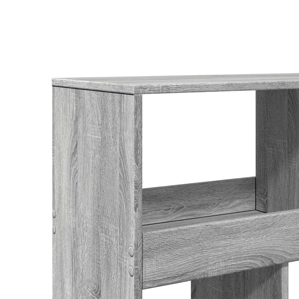 Room Divider Gray Sonoma 100 x 33 x 125.5 cm Engineered Wood