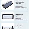 Solar Powered Human Body Motion Sensor Wall Light, Waterproof Outdoor Garden Light, Yard Street Wall Mount Lighting Security Lamp