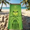 Towel For Outdoor Camping G-Grinch-Es Beach Towel Movie Super Absorbent Quick-Drying Classic Cartoon Summer Towel