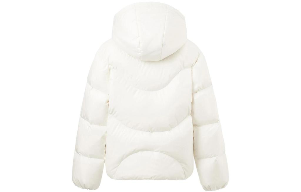 Li Ning Sports Life Collection Down Jacket Women's Ecru AYMT110-1