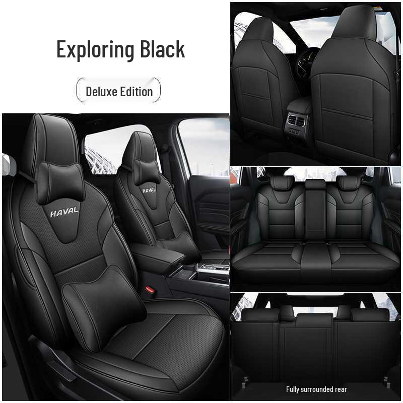 Universal Perforated Leather Car Seat Cushions for Haval H6L, All-Season, Full Surround, Fits 26 Models