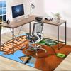 1pc Grizzy The Lemmings1 Design Area Rug - Non-Slip, Soft & Cozy Floor Mat for Living Room, Bedroom, Office - Indoor/Outdoor Decorative Carpet