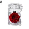 Rose Ewige Blume Acryl Transparente Schmuckschatulle Hochzeit Geburtstagsgeschenke Rosenbox Display Verpackung Party Valentinstag P9X2