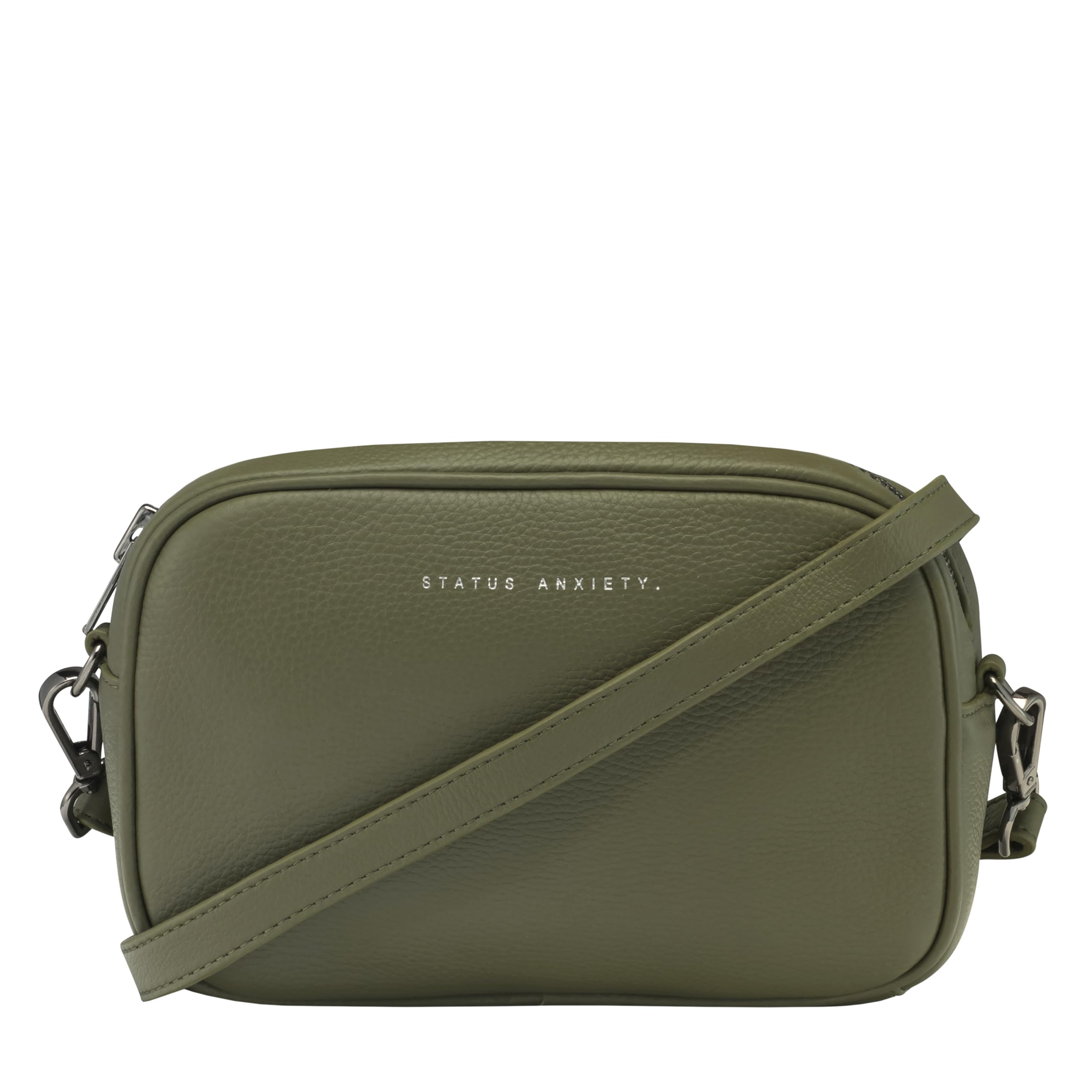 Japan Select�HINOKATA Status Anxiety PLUNDER Schouder Crossbody Leren Tas met Gemaakt van Koeienhuid Koreaanse Khaki Tas, Dames, Tas, Riem, Leer, Stijl,