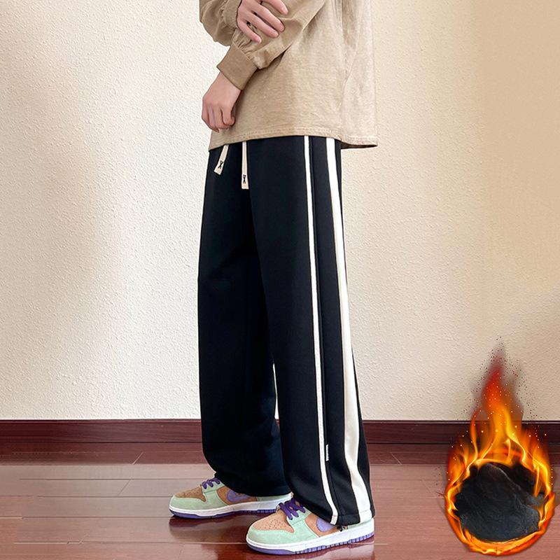 

Подростковые брюки средней школы прямого свободного кроя, повседневные, слегка широкие, удлиненные, утолщенные спортивные штаны 4XL