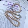 Exquisite Natural Freshwater Pearl Necklace Set - Near Round, Slightly Imperfect Pearls In Original Color, Elegant Jewelry Gift Box for Women
