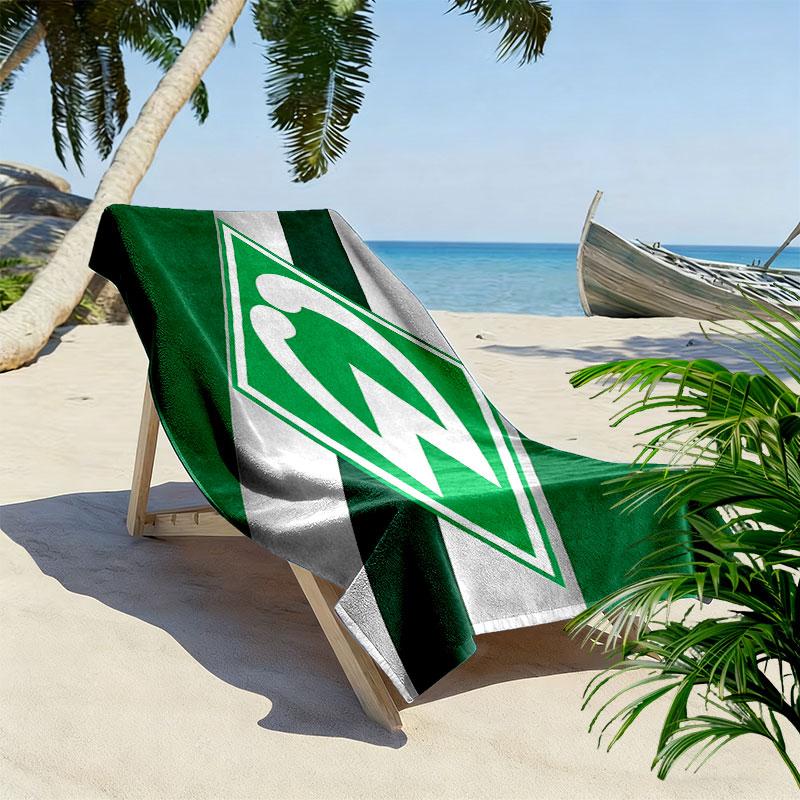 SV Werder Bremen3 Print Beach Towel, Large Soft Quick Dry Towel for Beach Camping Swimming